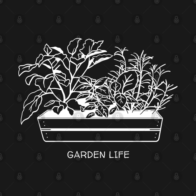 Garden Life! Gardening Veggie Box Gardener Gift White Version by Always Growing Boutique