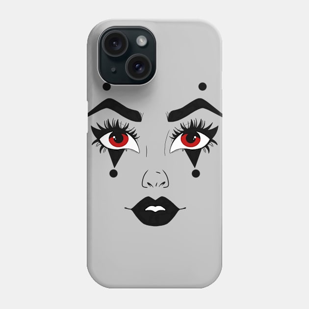 Jester eyes Phone Case by Courteney Valentine