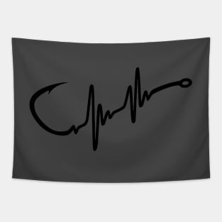 Fishing Hook Pulse Tapestry