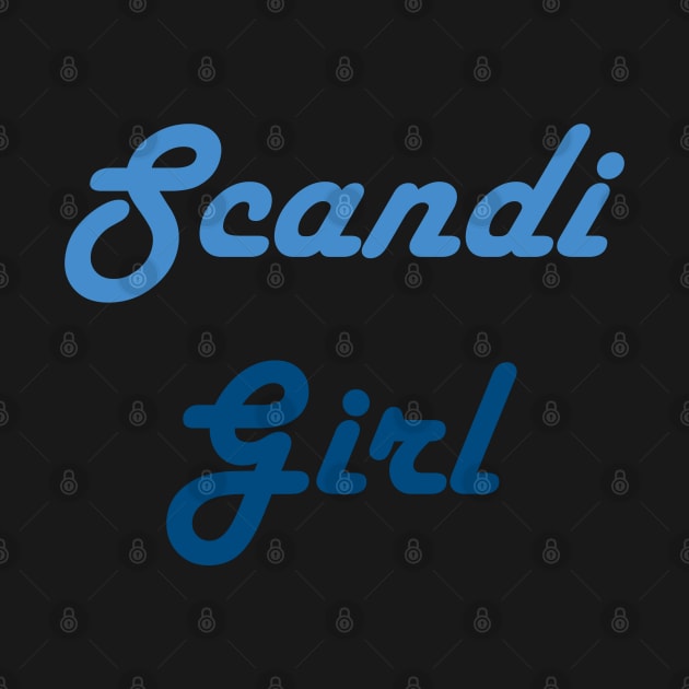 Scandi Girl Blue Two Tone by Maries Papier Bleu