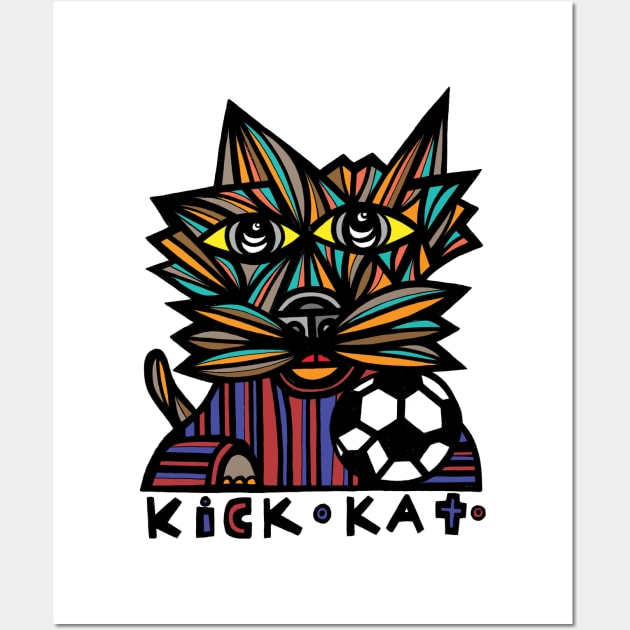 Kick Kat Wall Art by The BuddaKats