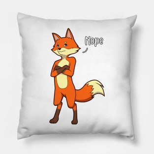 Fox nay-sayer - Nope Pillow