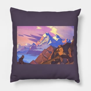 Compassion by Nicholas Roerich Pillow