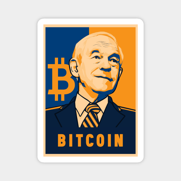 Ron Paul Bitcoin Magnet by The Libertarian Frontier 