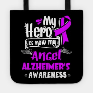 MY ANGEL ALZHEIMER AWARENESS MENS WOMENS GIFT MOM DAD ALZ Gift Tote