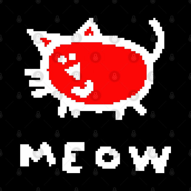 Pixelart Meow Cat by ellenhenryart