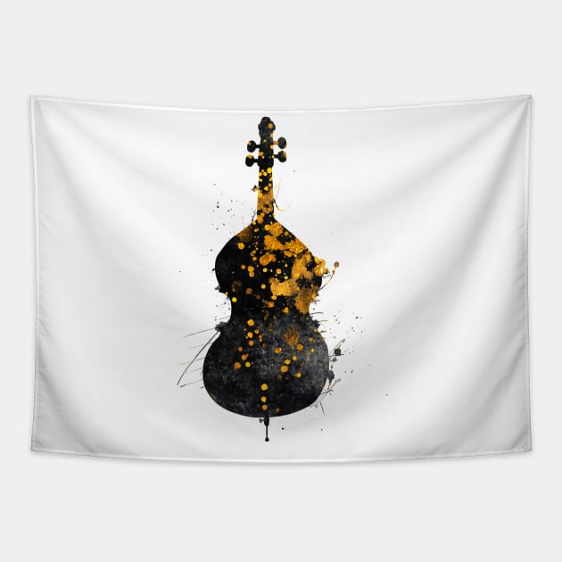 double bass music art #doublebass Tapestry by JBJart