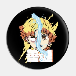 DEMON SLAYER 2: ZENITSU HALF COWARD HALF POWERFUL Pin