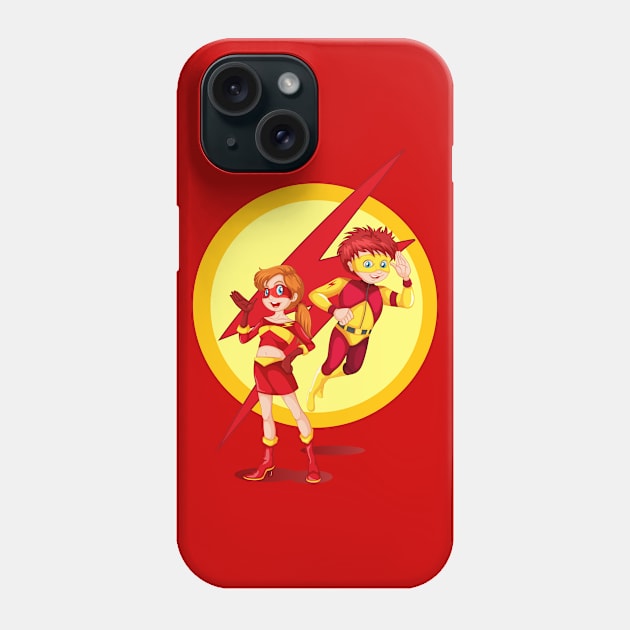 Male Female Superhero Phone Case by Alg0rany