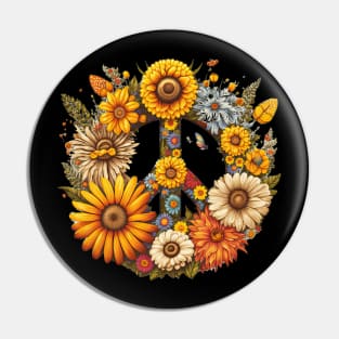 Peace Daisy Pin