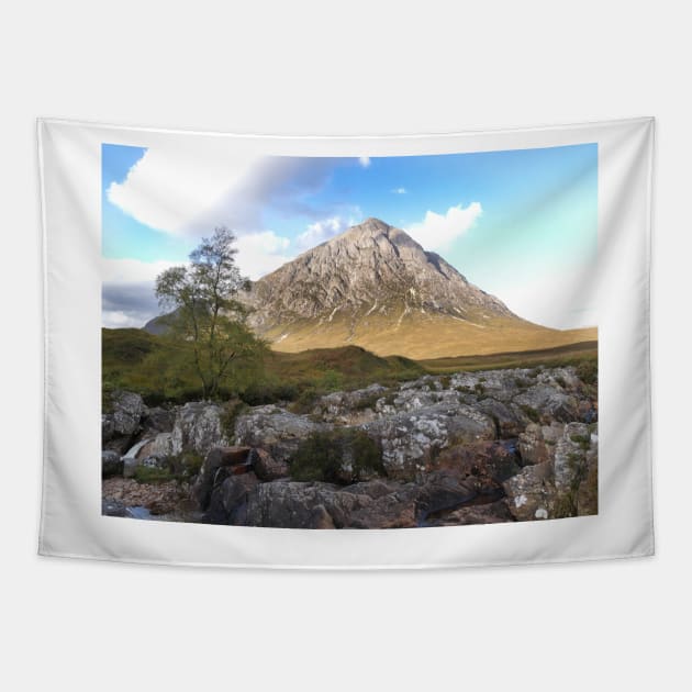 Buachaille Etive Mor 4355 Tapestry by goldyart