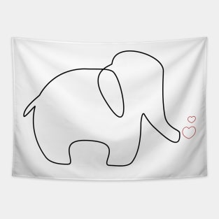 Elephant Love Tapestry