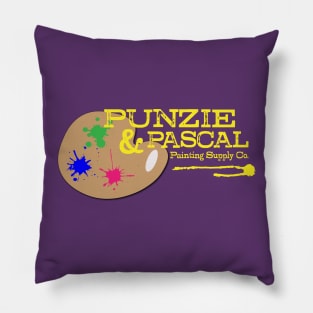 Punzie and Pascal Painting Supply Pillow