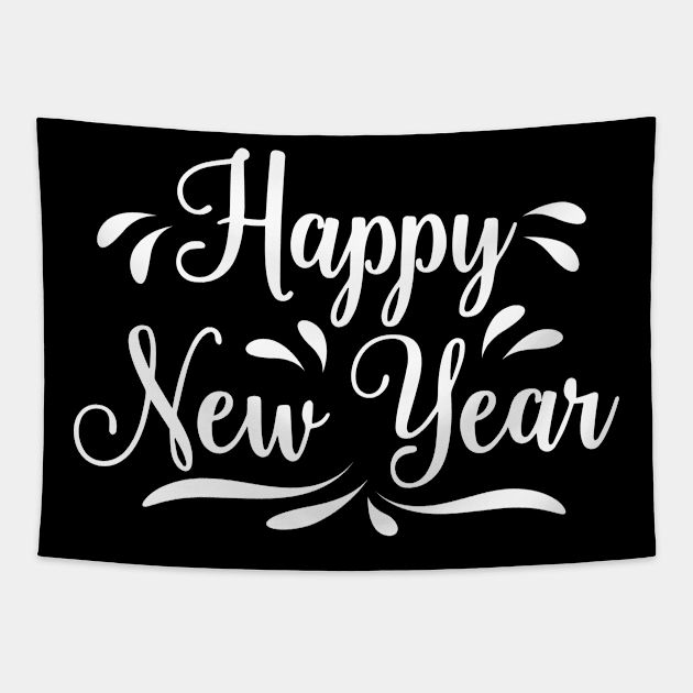 Happy New Year Tapestry by Aldrvnd