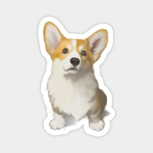 Cute Corgi Drawing Magnet