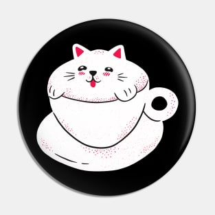 cute CAT COFFEE Pin