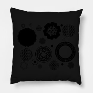 circle circle pattern Pillow