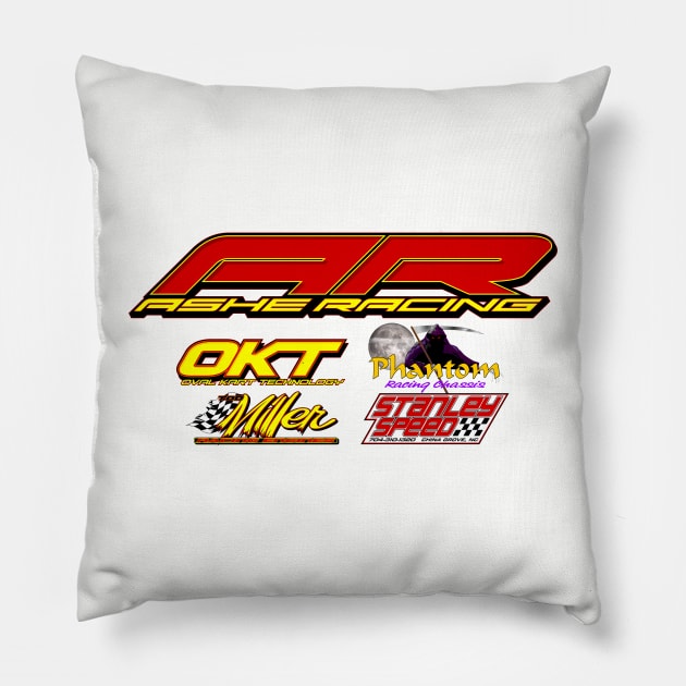 Ashe Racing and Friends Pillow by FLASHe Graphics