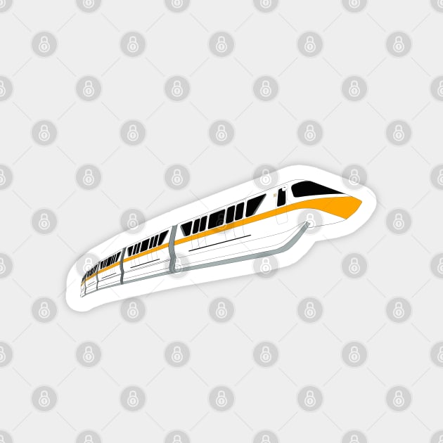 Orange Monorail Magnet by FandomTrading