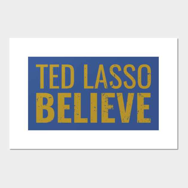Ted Lasso Believe Sign Hand Painted Needlepoint Canvas Art Collectibles Fiber Arts Tomtherapy Co Il
