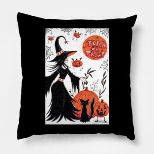 Trick or Treat Halloween Witch Pillow