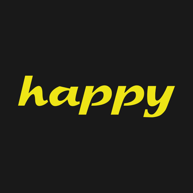 Word happy by BK55