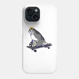 Racoon and opossum on skateboard Phone Case