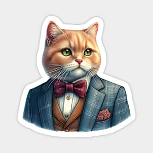 The Orange Tabby Tycoon Magnet