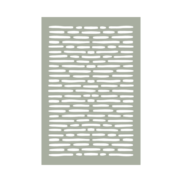 Sage green lines pattern by VectoryBelle