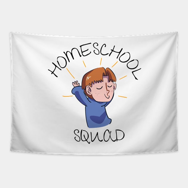 Homeschool Squad End of Semester Tapestry by casualism