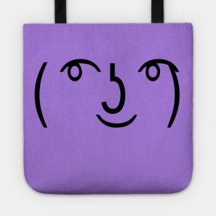 Black | ( ͡° ͜ʖ ͡°) Regular Lenny Face Tote