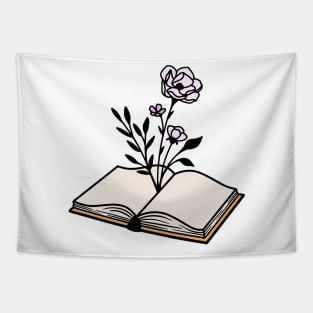 Floral book Tapestry