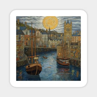 Penzance Folk Art Scene Magnet