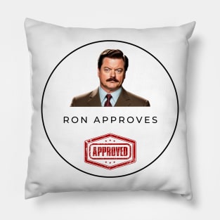 Ron Approves Funny Memes Pillow