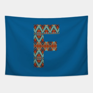 Letter F- boho design Tapestry