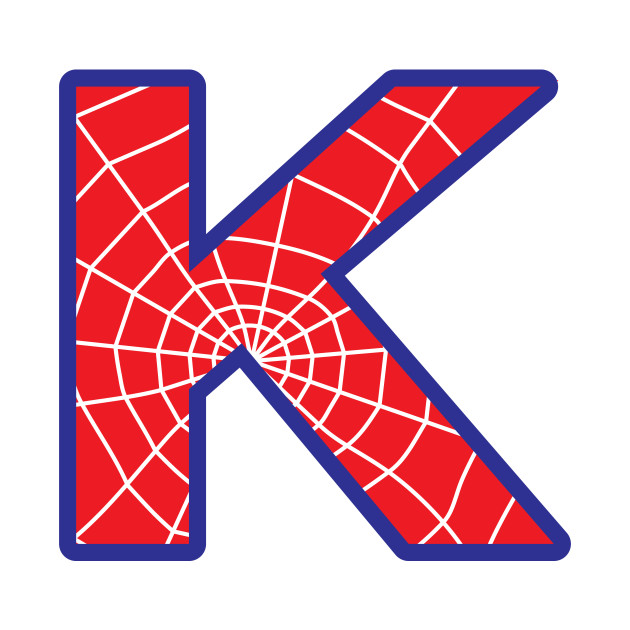 spiderman letter k letter t shirt teepublic
