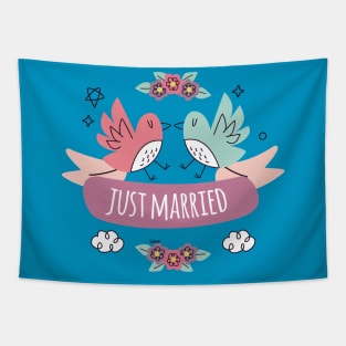 JUST MARRIED Tapestry