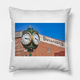 Town Clock, Lincoln Nebraska Pillow