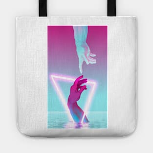 vaporwave creation of adam Tote