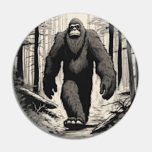 Legends Unveiled: Bigfoot's Stroll Pin