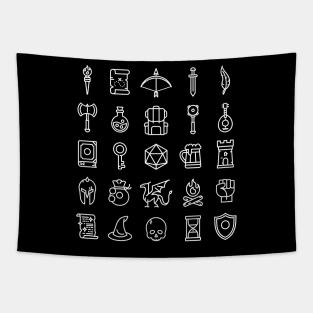 Rollplay Guild: Adventure Icons Tapestry