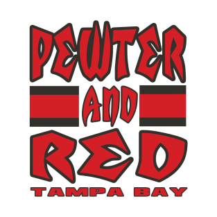 Tampa LYFE Pewter and Red True Football Colors! T-Shirt