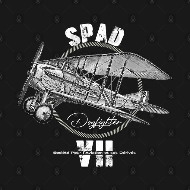 Spad VII French World War I Warplane by aeroloversclothing