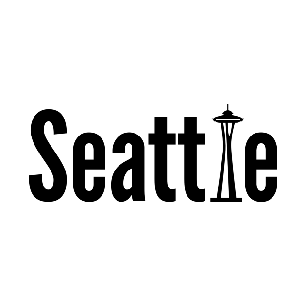 Seattle with space needle Seattle Onesie TeePublic