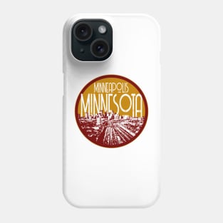 Minneapolis Skyline Decal Phone Case