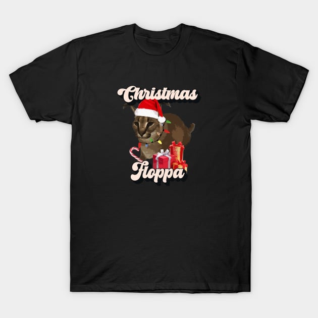 Big Floppa Christmas Meme - Festive Xmas Caracal Big Cat Vintage Retro Text  Funny Meme Design