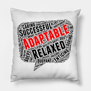 Positive Words, Positive Vibes, Quotes Pillow