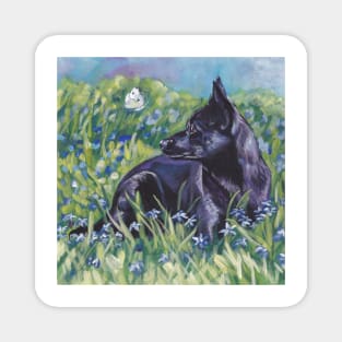 Australian Kelpie Fine Art Painting Magnet