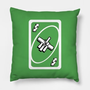 HVAC Reversing Valve on Uno Reverse Card (Green) Pillow