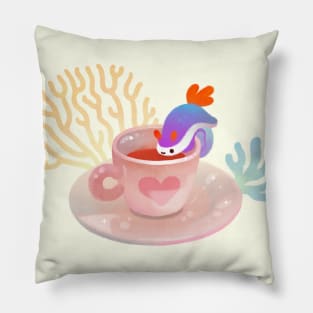 Nudibranch & Coral coffee Pillow